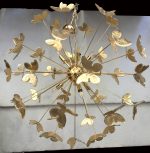 GOLD-LEAF BUTTERFLY MURANO GLASS  SPUTNIK  CHANDELIER - Image 3