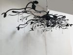 BOUGHS AND DROPS FLORENTINE IRON CHANDELIER - Image 3