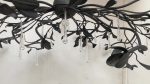 BOUGHS AND DROPS FLORENTINE IRON CHANDELIER - Image 7