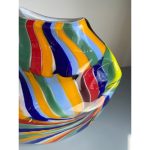Contemporary Abstract Oval Vase in Murano Glass - Image 3