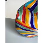 Contemporary Abstract Oval Vase in Murano Glass - Image 4