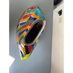 Contemporary Abstract Oval Vase in Murano Glass - Image 5