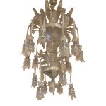 1970s Italian Style Murano Glass in Transparent Chandelier
