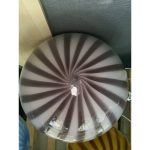 Brown and Milky-White Sphere Pendant in Murano Glass - Image 2
