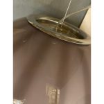 Brown and Milky-White Sphere Pendant in Murano Glass - Image 3