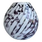 Contemporary White Table Lamp in Murano Glass With Murrine