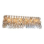 Multicolor Chains Murano Glass Flush Mount