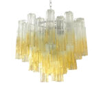 "Tronchi" Vanished clear-Amber Chandelier