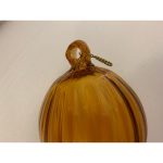 1970s Vintage Amber Christmas Ball Murano Glass, Italy - Image 2