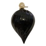 1970s Vintage Black Christmas Ball From Made Murano Glass, Italy
