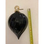 1970s Vintage Black Christmas Ball From Made Murano Glass, Italy - Image 4