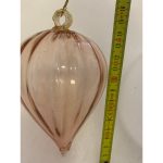 1970s Vintage Pink Christmas Ball From Made Murano Glass, Italy - Image 3