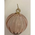 1970s Vintage Pink Christmas Ball From Made Murano Glass, Italy - Image 4