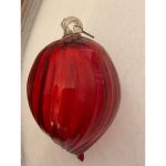 1970s Vintage Red Christmas Ball From Made Murano Glass, Italy - Image 4