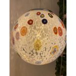 Italian Murano Style Glass Sphere Waterfall Pendants - Set of 3 - Image 6