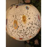 Italian Murano Style Glass Sphere Waterfall Pendants - Set of 3 - Image 9