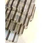 Huge "Quadriedro" Fumè and Clear Murano Glass Chandelier - Image 7