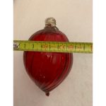 1970s Vintage Red Christmas Ball From Made Murano Glass, Italy - Image 6