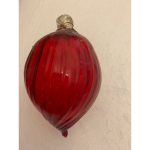 1970s Vintage Red Christmas Ball From Made Murano Glass, Italy - Image 7