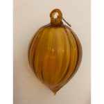 1970s Vintage Amber Christmas Ball Murano Glass, Italy - Image 7
