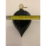 1970s Vintage Black Christmas Ball From Made Murano Glass, Italy - Image 6