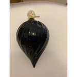 1970s Vintage Black Christmas Ball From Made Murano Glass, Italy - Image 7