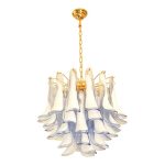 Blue “Selle-Petali” Murano Glass Chandelier