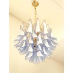 Blue “Selle-Petali” Murano Glass Chandelier - Image 4