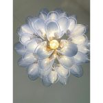 Blue “Selle-Petali” Murano Glass Chandelier - Image 5