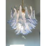 Blue “Selle-Petali” Murano Glass Chandelier - Image 6