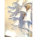Blue “Selle-Petali” Murano Glass Chandelier - Image 7