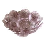 Contemporary Ametista Floral Murano Style Glass Flush Mount