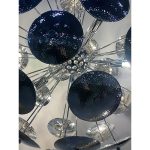 Italian Hand-Made Brass chromed Cap Sputnik Chandelier - Image 4