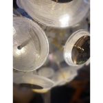 Venied-White “Alabastro" Murano Glass Sputnik gold Chandelier - Image 7
