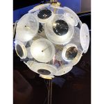 Venied-White “Alabastro" Murano Glass Sputnik gold Chandelier - Image 8