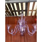 Venetian Wisteria "Glicine" Murano Glass Leaf Chandelier - Image 3