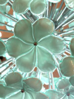 Venetian Green-Wather Flowers Murano Glass Sputnik Chandelier - Image 8