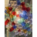 Multicolored Drops “CLOUD” Murano Glass Chandelier - Image 11