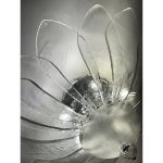 Contemporary transparent "petals" Murano glass Flush mount - Image 9