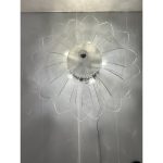 Contemporary transparent "petals" Murano glass Flush mount - Image 5