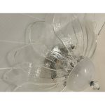 Contemporary transparent "petals" Murano glass Flush mount - Image 7