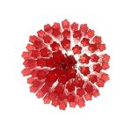 Red "Campari Colour" Chandelier in Murano Glass - Image 3