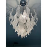 Leaves Murano Glass Chandelier in Vintage Style - Image 2