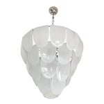 Contemporary Modern Sanded "Petals" Murano Glass Chandelier