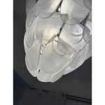 Contemporary Modern Sanded "Petals" Murano Glass Chandelier - Image 3