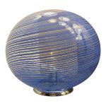 Blue Swirling Murano Glass  Murano glass Table Lamp