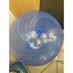 Blue Swirling Murano Glass  Murano glass Table Lamp - Image 7