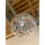 Clear With Murrine Multicolors Pendant  Murano glass - Image 3