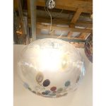 Clear With Murrine Multicolors Pendant  Murano glass - Image 4