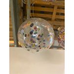 Clear With Murrine Multicolors Pendant  Murano glass - Image 6